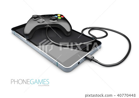 phone game controller on the smart phone phone game controller on the smart phone 40770448