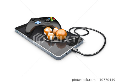 phone game controller and balls phone game controller and balls 40770449