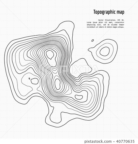 vector topography map 40770635