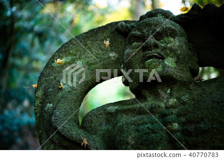 仁王雕像文殊山寺秋葉 40770783