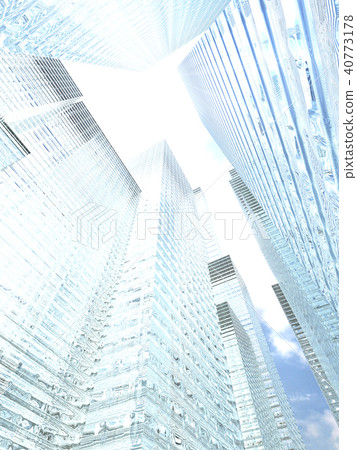 CG illustration urban building business aori background CG illustration urban building business aori background 40773178