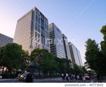 Tokyo cityscape in Japan Looking over the city streets of Kasumigaseki etc. 40773685