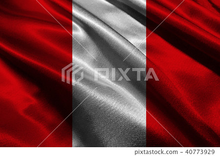 Peru national flag 3D illustration symbol. Peru fl 40773929