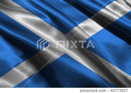 Scotland national flag 3D illustration symbol Scotland national flag 3D illustration symbol 40773937