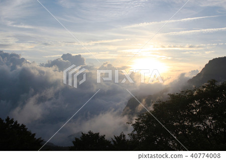 Cloud sea in Alishan Taiwan Dramatic clouds of Alishan in Taiwan 40774008