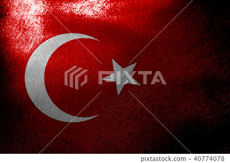 Turkey national flag 3D illustration symbol 40774078