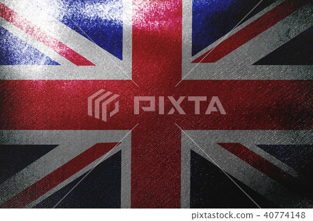 United Kingdom flag 3D illustration symbol.  40774148