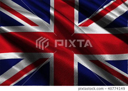 United Kingdom flag 3D illustration symbol. United Kingdom flag 3D illustration symbol. 40774149
