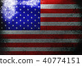 American flag ,USA national flag 3D illustration s 40774151
