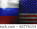 USA VS Russia psychology 3rd war illustration 3d 40774154