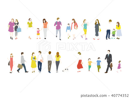 Person Whole body variation - Stock Illustration [40774352] - PIXTA