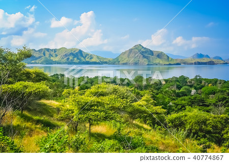 mountain coastal landscape of Komodo 40774867