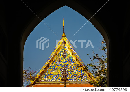 Roof of a Buddhist temple Roof of a Buddhist temple 40774898