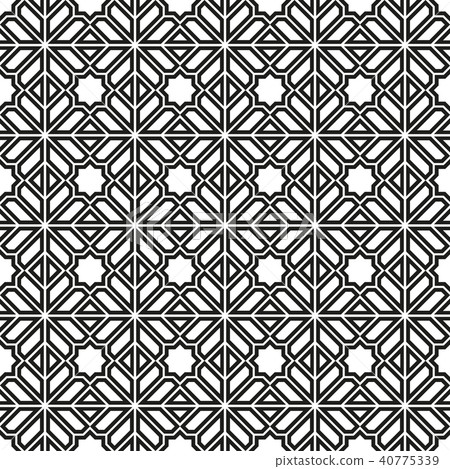 The geometric pattern with lines. Seamless vector 40775339