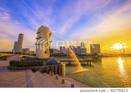 新加坡濱海灣風景 40776823