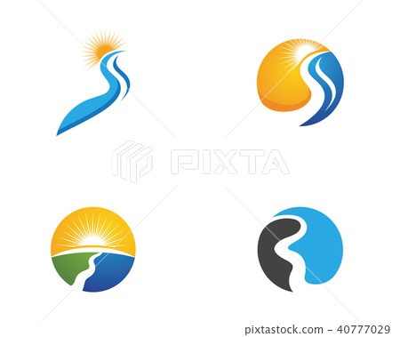 River Logo Template vector icon River Logo Template vector icon 40777029