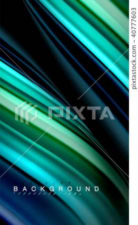 Fluid mixing colors, vector wave abstract background Fluid mixing colors, vector wave abstract background 40777603