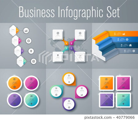 Set with infographics Set with infographics 40779066