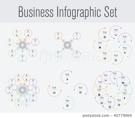 Set with infographics Set with infographics 40779069