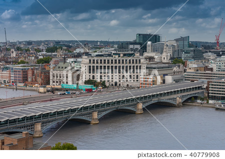 Aerial view of  Blackfriars Railway Bridge 40779908