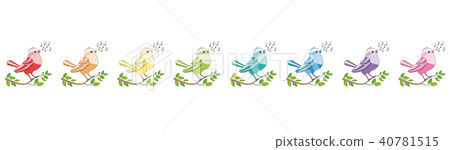 Songbirds Rainbow Colored Singing Choir 40781515