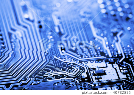 Abstract,close up of Mainboard Electronic computer 40782855