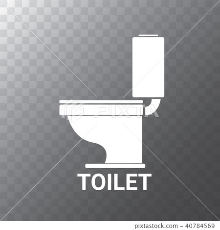vector Toilet symbol. toilet sign or toilet bowl isolated on transparent background 40784569