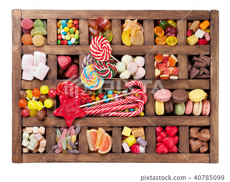 Colorful sweets box Colorful sweets box 40785099