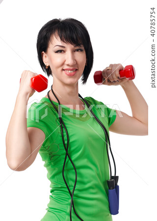 girl posing in studio, sport and health concept girl posing in studio, sport and health concept 40785754