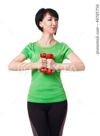 girl posing in studio, sport and health concept girl posing in studio, sport and health concept 40785758