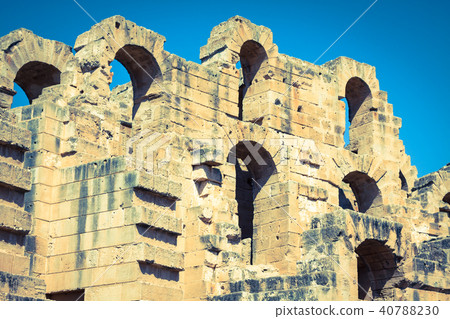 Ruins of the largest colosseum in in North Africa Ruins of the largest colosseum in in North Africa 40788230