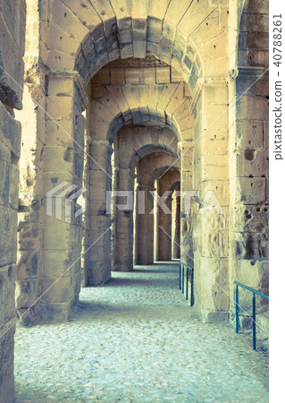 Amphitheater in El Jem, Tunisia Amphitheater in El Jem, Tunisia 40788261