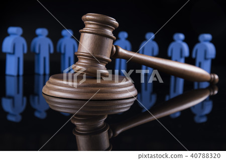 People , Gavel, Mallet of justice concept 40788320