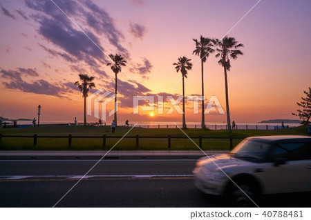 Chiba Prefecture Hojo Coast Choshi and Sunset 40788481