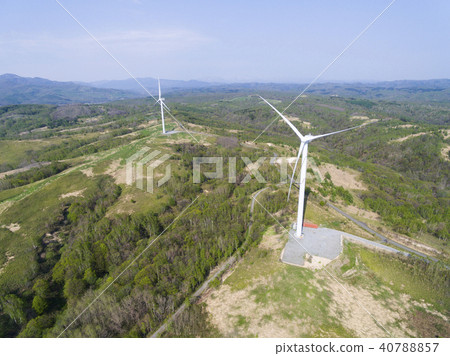 Wind power generation (aerial shooting) 40788857