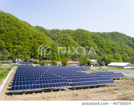 Solar power generation (pseudo aerial photography) 40788859