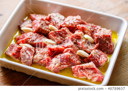 Beef meat marinade 40789637