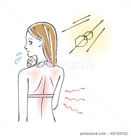 曬黑的女人穿泳衣 曬黑的女人穿泳衣 40789702