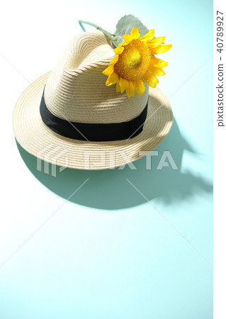 夏天的形象〜向日葵和草帽〜 夏天的形象〜向日葵和草帽〜 40789927