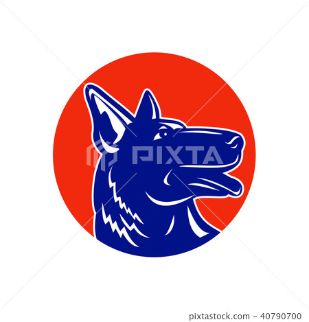 German Shepherd Silhouette Mascot German Shepherd Silhouette Mascot 40790700