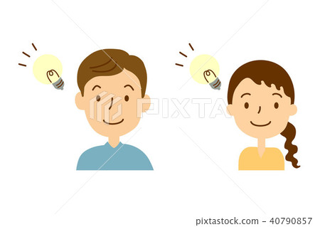 成年人2微笑閃亮的燈泡胸部上面 40790857