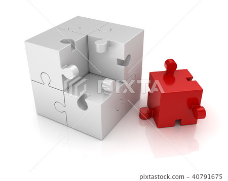 Different Puzzle Piece 40791675