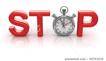 Time Stop Concept with Stopwatch 40791676