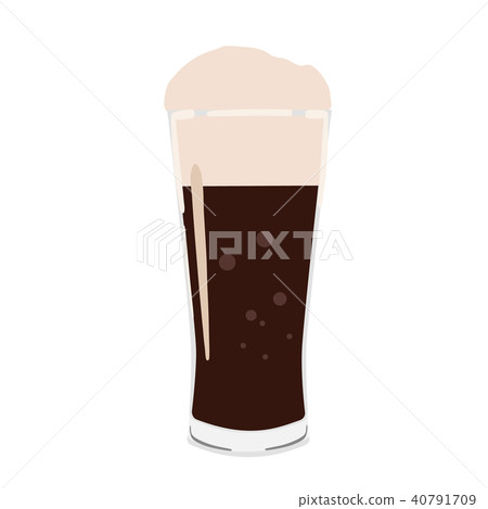 黑啤酒玻璃例證 40791709
