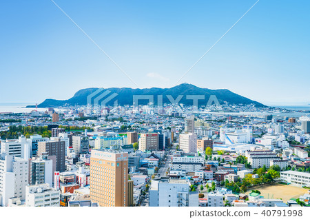 Townscape of Hakodate City and Hakodateyama (View from Goryokaku Tower) * Shot taken in October 2017 40791998