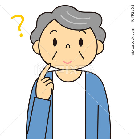 Female Grandma Variation Thinking Thinking 40792352