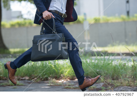Hurry businessman young Japanese man 40792967