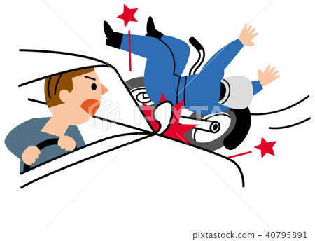 General insurance Car and motorcycle accident - Stock Illustration  [40795891] - PIXTA