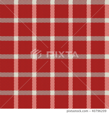 Plaid Fabric Background (Seamless Pattern) 40796209