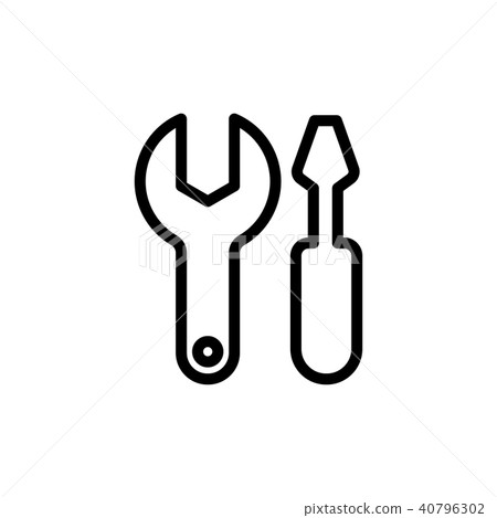 扳手和驅動/維修，開發，維護圖標 40796302